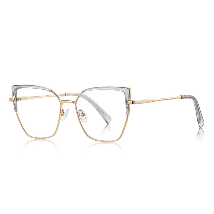 CCspace Women's Full Rim Cat Eye Tr 90 Titanium Reading Glasses 310785