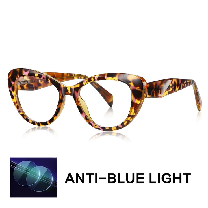 Gatenac Women's Full Rim Cat Eye Tr 90 Titanium Reading Glasses Gx2165