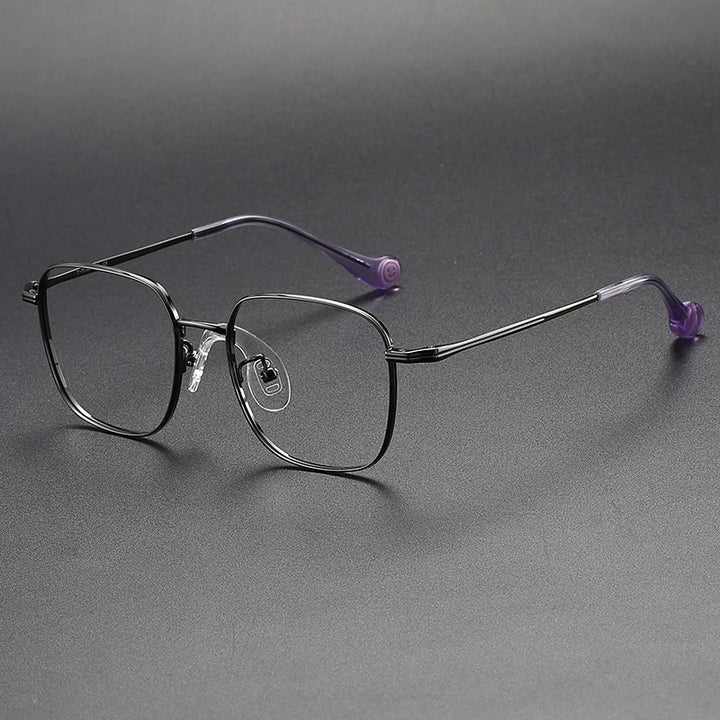 Muzz Unisex Youth's Full Rim Square Titanium Eyeglasses 80953
