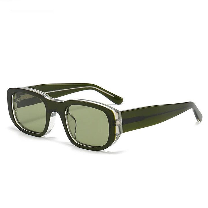Black Mask Unisex Full Rim Square Acetate Sunglasses 382452 Sunglasses Black Mask C12 As Shown 