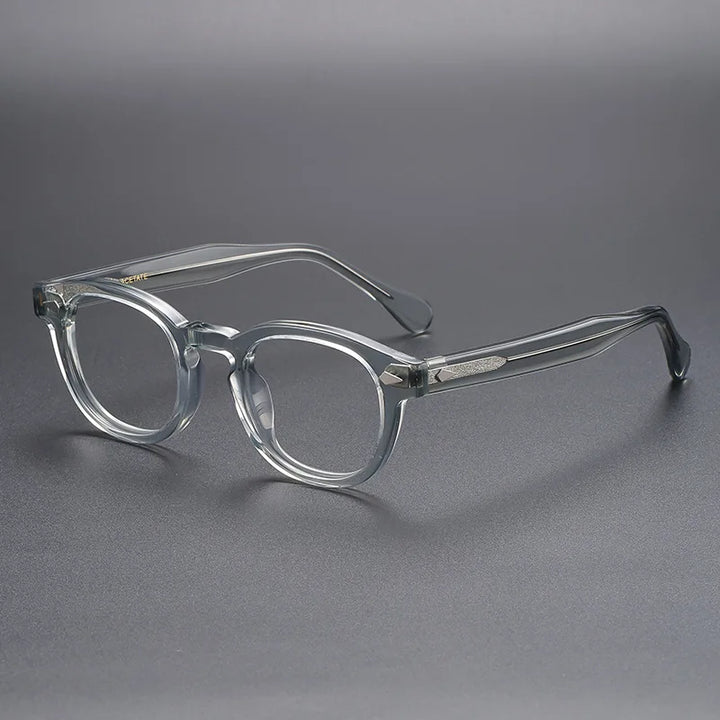 Yimaruili Unisex Full Rim Oval Square Acetate Eyeglasses 56006