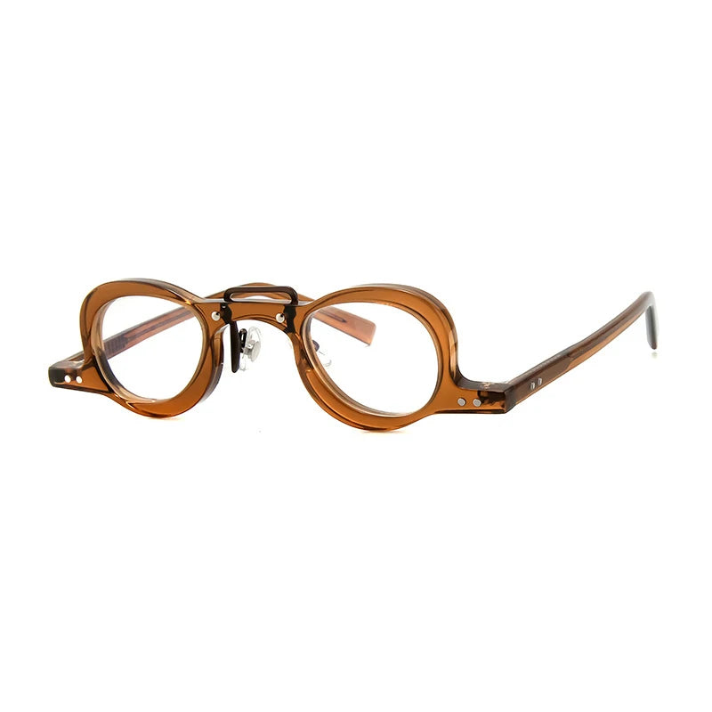 Gatenac Women's Full Rim Oval Double Bridge Acetate Eyeglasses G56064