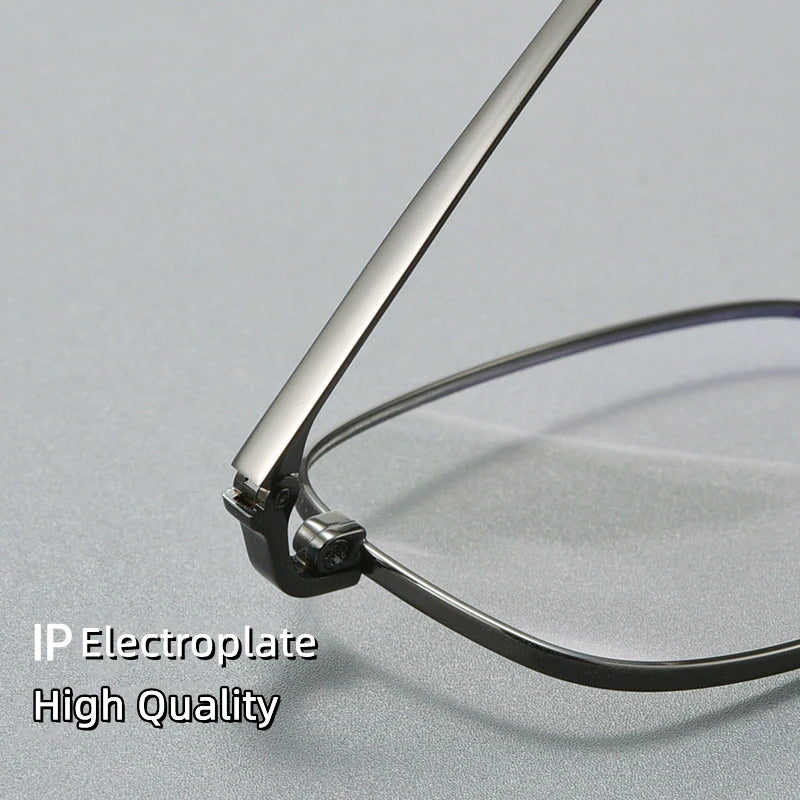 Kocolior Unisex Full Rim Small Square Titanium Eyeglasses 6052 Full Rim Kocolior