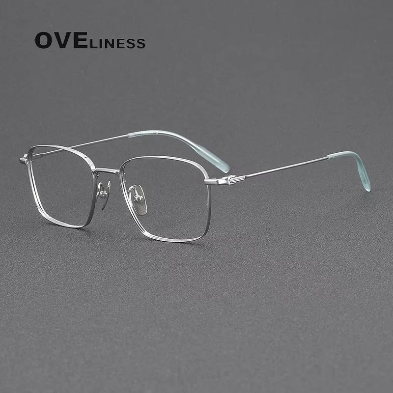 Oveliness Unisex Full Rim Square Titanium Eyeglasses 81026