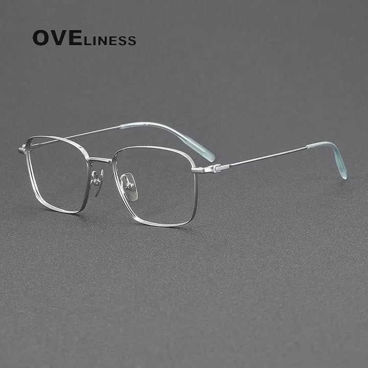Oveliness Unisex Full Rim Square Titanium Eyeglasses 81026