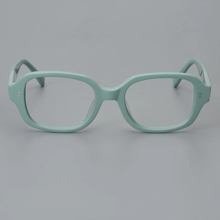 Hewei Unisex Full Rim Rectangle Acetate Eyeglasses 0026 Full Rim Hewei