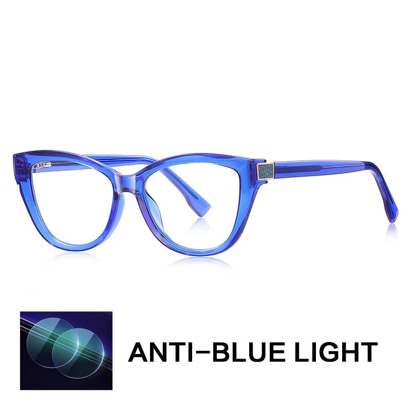 Gatenac Women's Full Rim Cat Eye Tr 90 Titanium Reading Glasses Gx2276