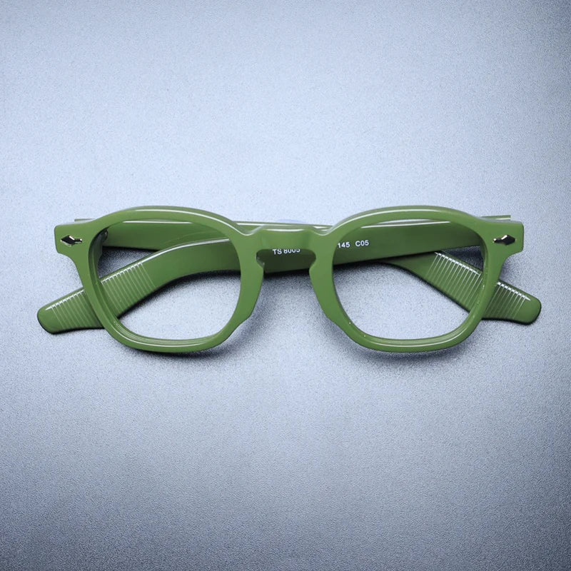 Gatenac Unisex Full Rim Square Acetate Eyeglasses Gxyj1231 Sunglasses Gatenac Green  