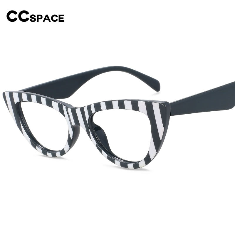 CCspace Women's Full Rim Cat Eye Acetate Eyeglasses 56373 Full Rim CCspace