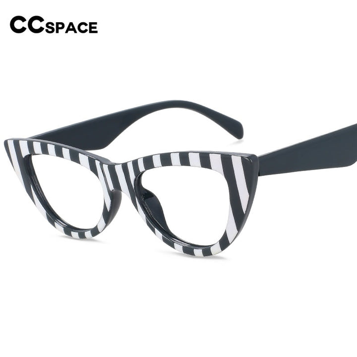 CCspace Women's Full Rim Cat Eye Acetate Eyeglasses 56373 Full Rim CCspace