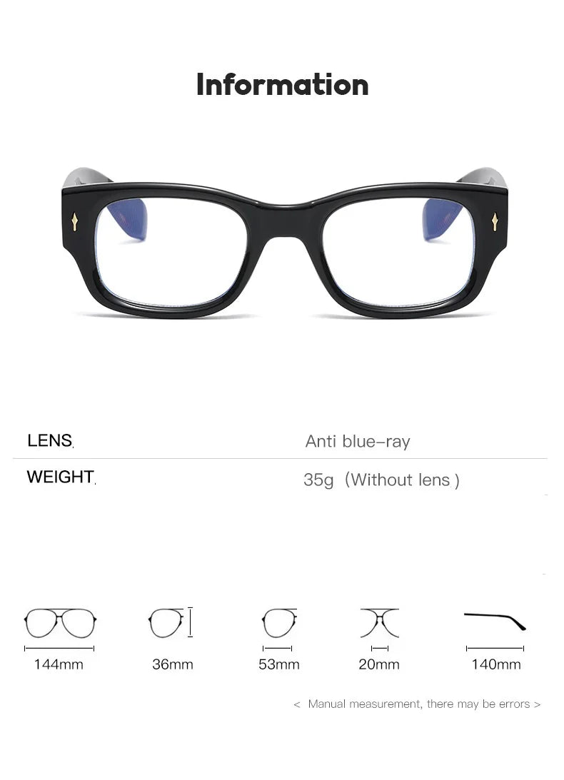 Cubojue Unisex Full Rim Square Plastic Reading Glasses C1 Reading Glasses Cubojue