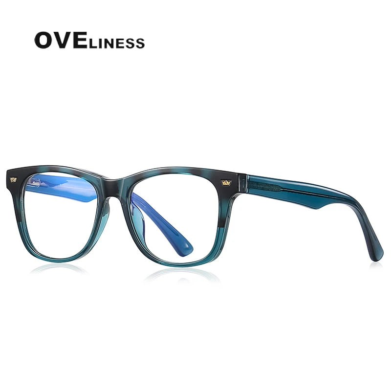 Oveliness Youth Unisex Full Rim Square Tr 90 Eyeglasses S0214 Full Rim Oveliness C6  
