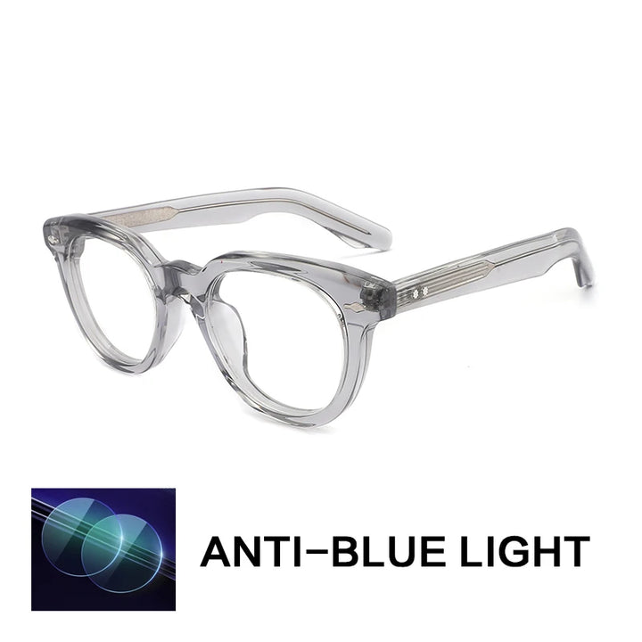 Gatenac Unisex Full Rim Oval Square Acetate Reading Glasses Gxyj91123