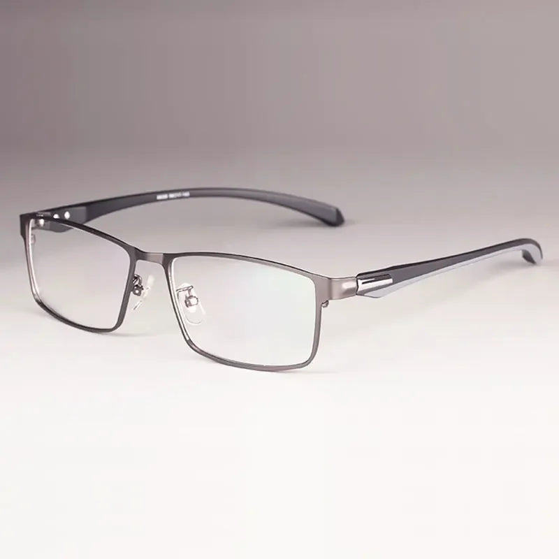 Handoer Unisex Full Semi Rim Square Tr 90 Alloy Eyeglasses 561718