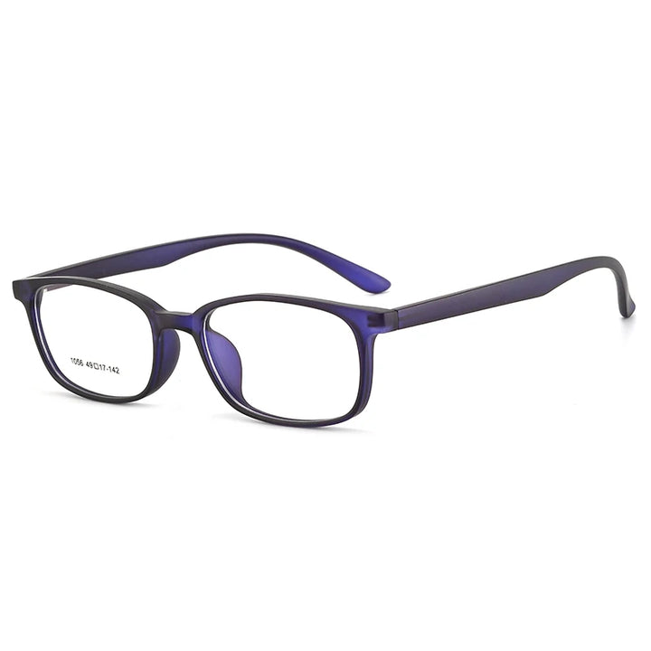 Reven Jate Unisex Small Full Rim Square Plastic Eyeglasses 1056 Full Rim Reven Jate dark blue