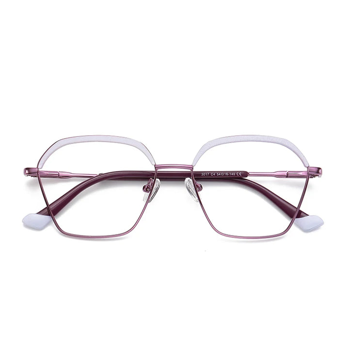 Vicky Women's Full Rim Polygon Alloy Reading Glasses 3017 Reading Glasses Vicky