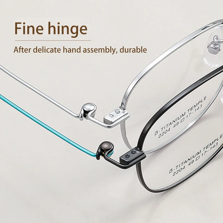 Vicky Women's Full Rim Oval Polygon Titanium Reading Glasses 42204 Reading Glasses Vicky