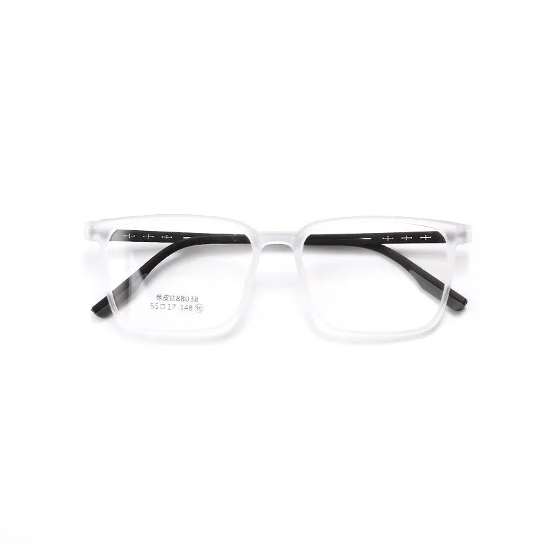 Xbora Unisex Full Rim Square Tr 90 Titanium Eyeglasses 88038