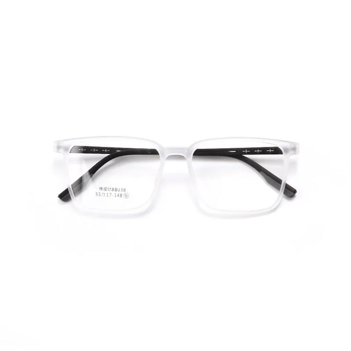 Xbora Unisex Full Rim Square Tr 90 Titanium Eyeglasses 88038
