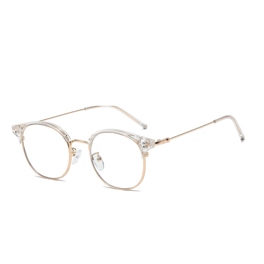 Kocolior Mens Full Frame Small Browline Square Alloy Reading Glasses 22001 Reading Glasses Kocolior