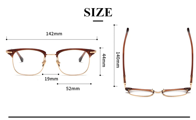 Black Mask Unisex Full Rim Square Titanium Acetate Eyeglasses M2049 Full Rim Black Mask