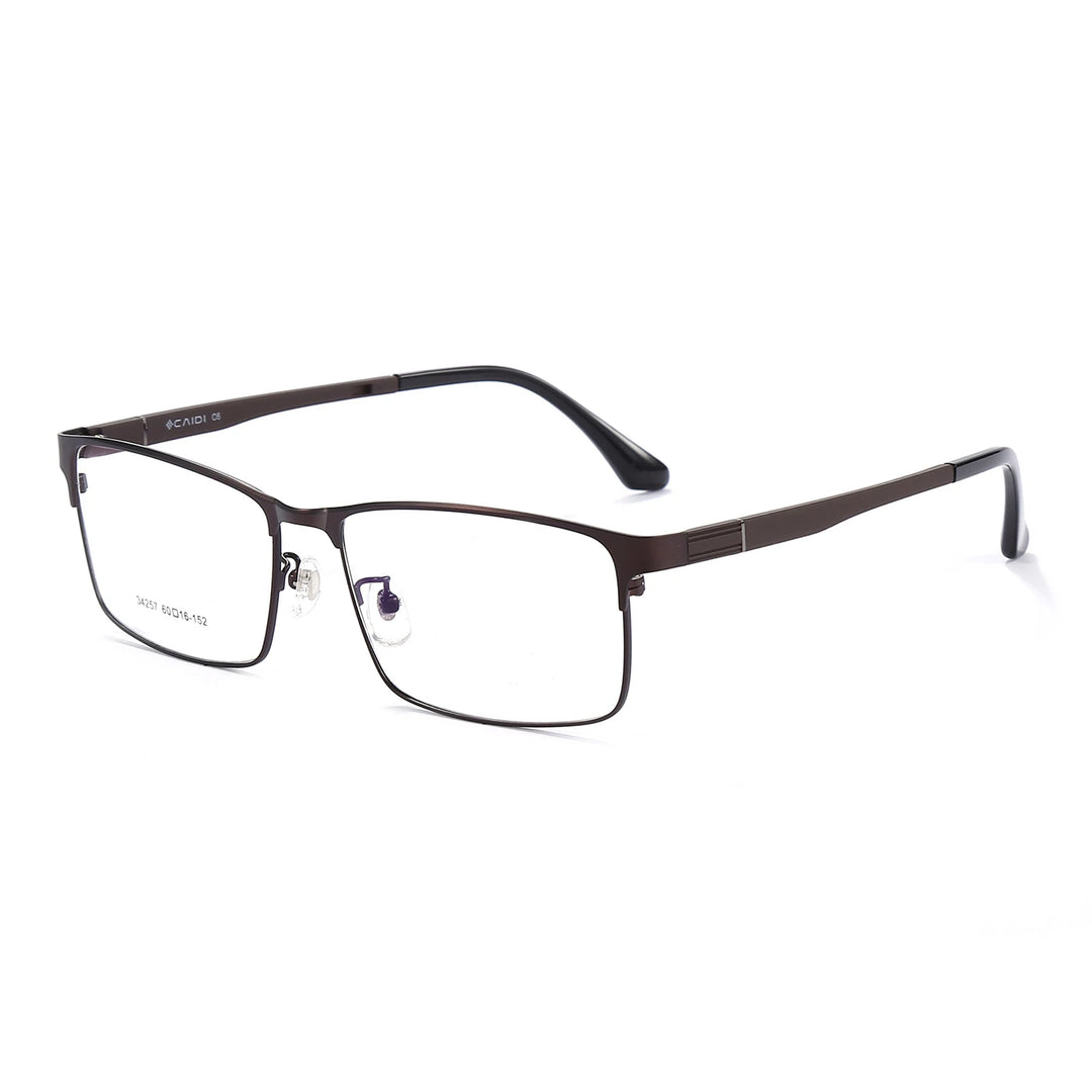 Xbora Unisex Full Rim Square Alloy Eyeglasses 34257