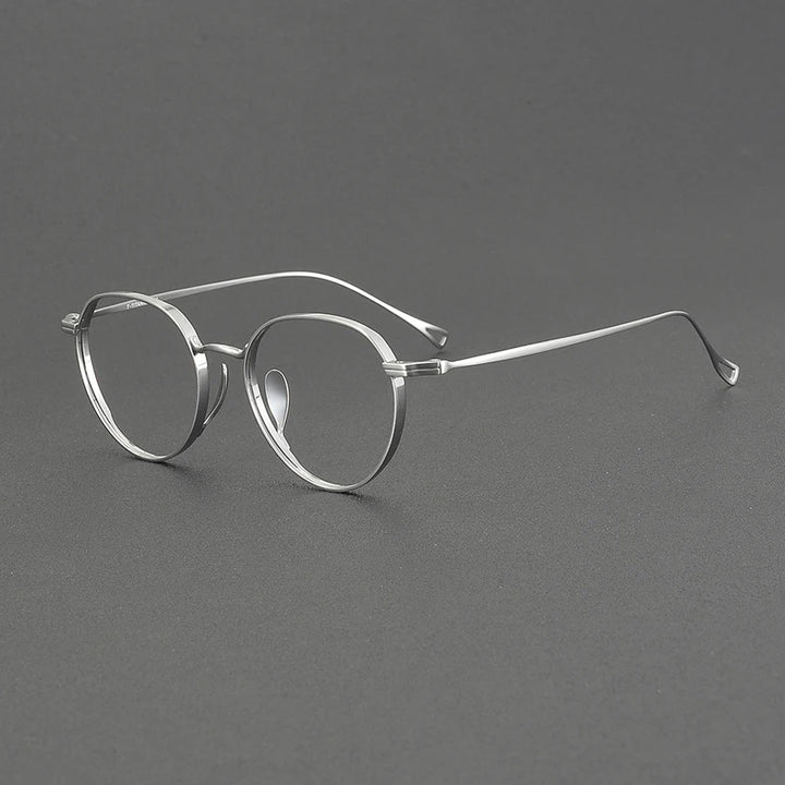 Muzz Women's Full Rim Oval Round Titanium Eyeglasses 573005