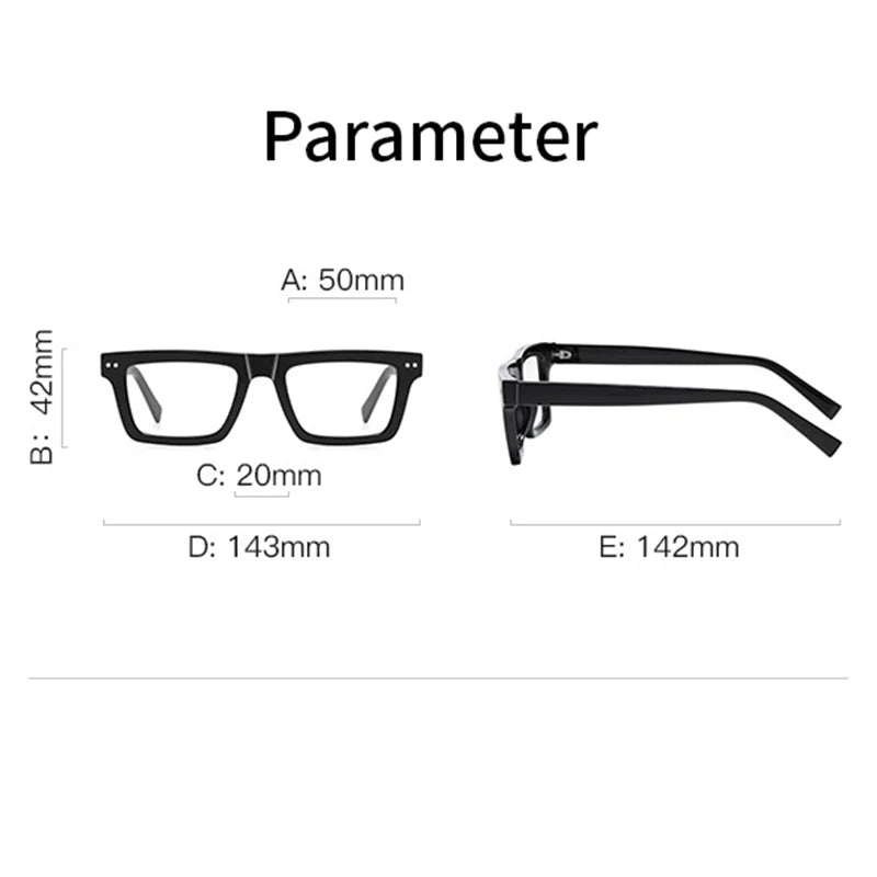 Xbora Unisex Full Rim Square Brow Line Tr 90 Eyeglasses 2196