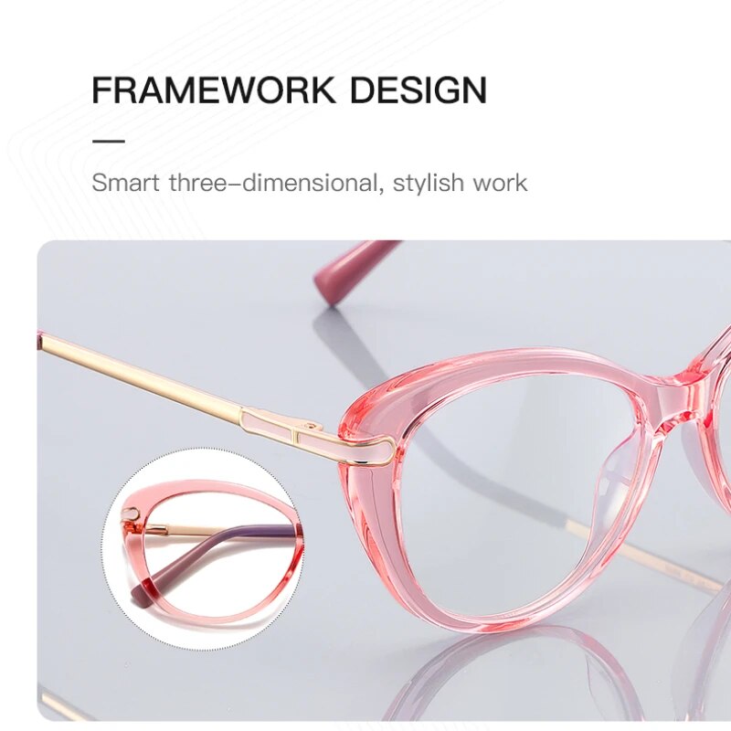 Vicky Women's Full Rim Square Acetate Stainless Steel Reading Glasses 2088 Reading Glasses Vicky