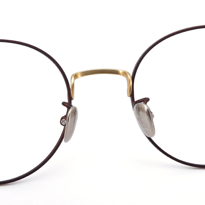 Muzz Unisex Full Rim Round Square Titanium Eyeglasses 6058 Full Rim Muzz