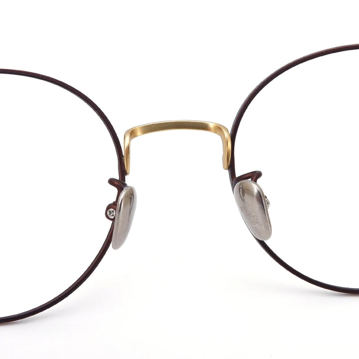 Muzz Unisex Full Rim Round Square Titanium Eyeglasses 6058 Full Rim Muzz