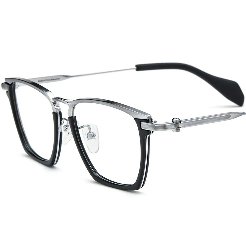 Nobler Unisex Full Rim Square Titanium Eyeglasses 185136