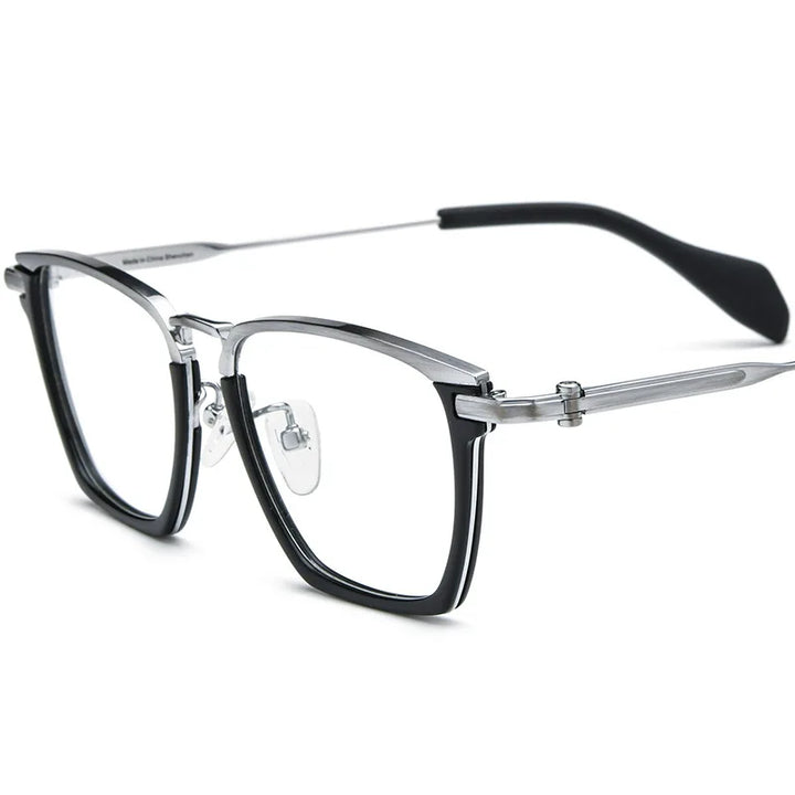 Nobler Unisex Full Rim Square Titanium Eyeglasses 185136