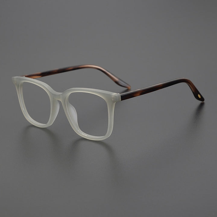 Gatenac Unisex Full Rim Square Acetate Eyeglasses Gxyj1024 Full Rim Gatenac