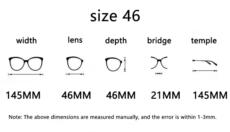 Hewei Unisex Full Rim Polygon Round Titanium Eyeglasses 85888