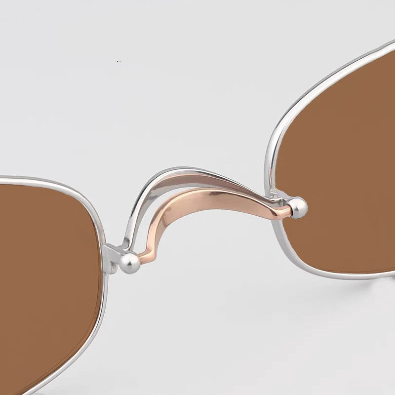 Yujo Unisex Full Rim Small Square Titanium Polarized Sunglasses 3024 Sunglasses Yujo