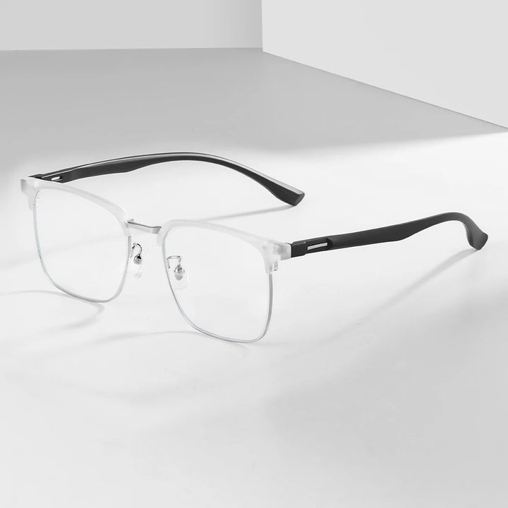 Gmei Unisex Full Rim Square Alloy Tr 90 Eyeglasses 77416