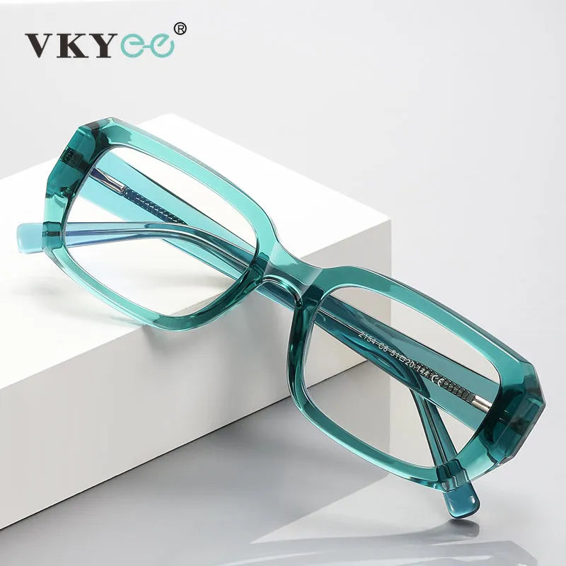 Vicky Women's Full Rim Square Stainless Steel Tr 90 Reading Glasses 2154 Reading Glasses Vicky   