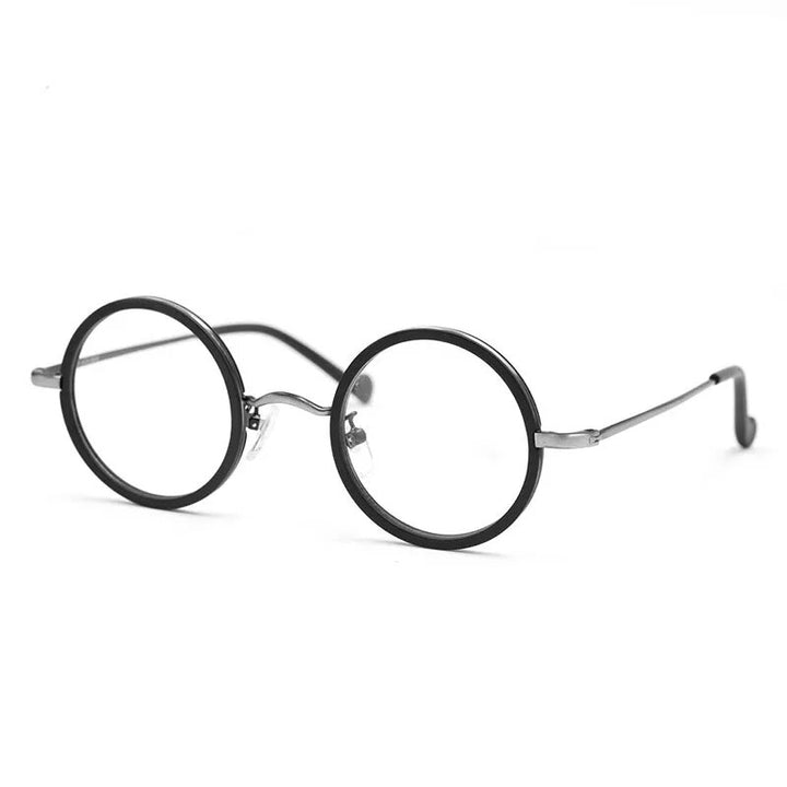 Hdcrafter Unisex Full Rim Round Titanium Eyeglasses Ft2381 Full Rim Hdcrafter Eyeglasses