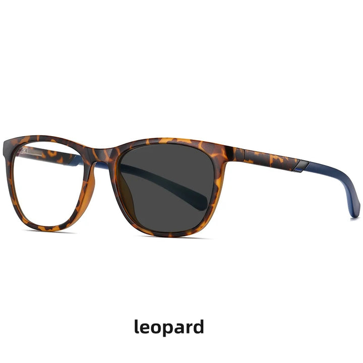 Kocolior Unisex Full Rim Square Tr 90 Hyperopic Reading Glasses 2310 Reading Glasses Kocolior Photochromic Leopard 0 