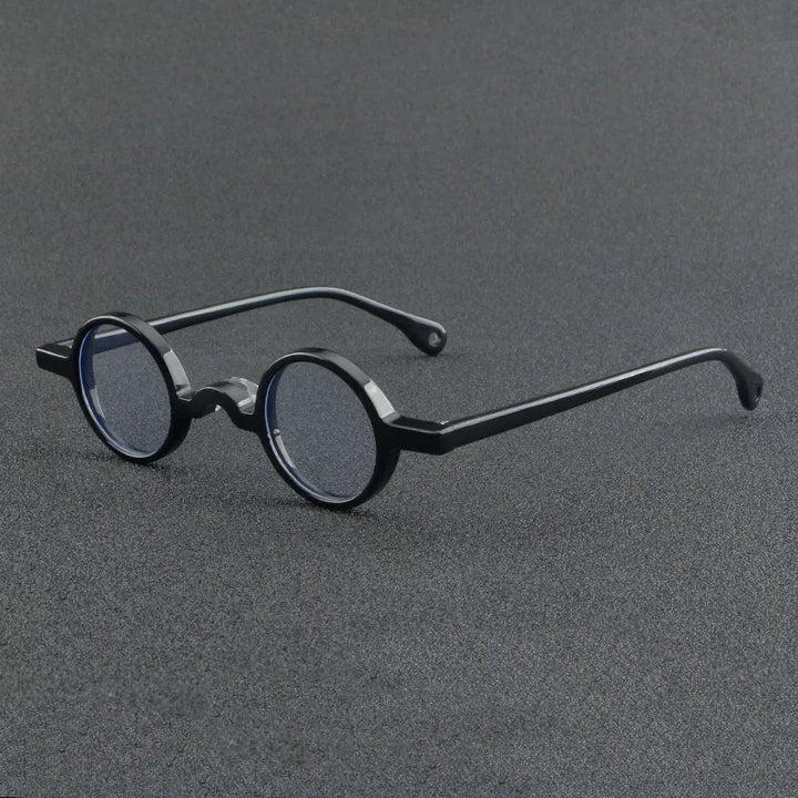 CCspace Unisex Full Rim Small Round Acetate Eyeglasses 56935 Full Rim CCspace C1Black