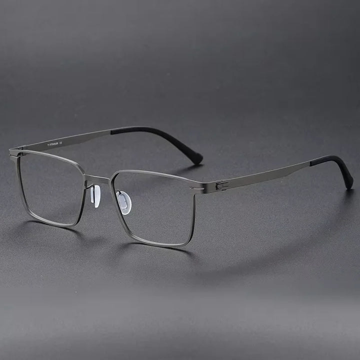 Oveliness Unisex Full Rim Square Screwless Titanium Eyeglasses 80998