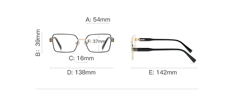 CCspace Women's Full Rim Square Tr 90 Alloy Reading Glasses 310897