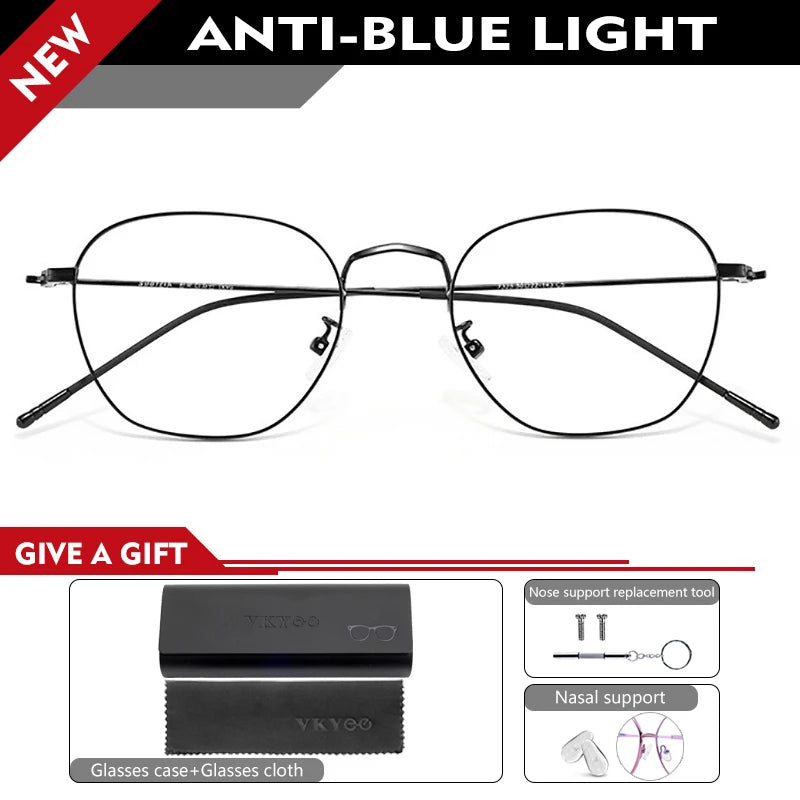 Vicky Women's Full Rim Polygon Oval Alloy Reading Glasses 82001