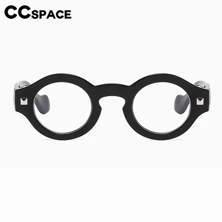 CCspace Unisex Full Rim Small Round Acetate Reading Glasses R57019 Reading Glasses CCspace