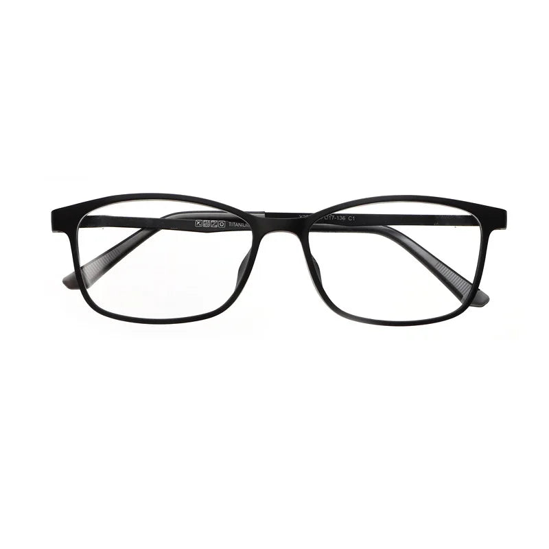 Xbora Unisex Full Rim Square Tr 90 Titanium Eyeglasses 2001