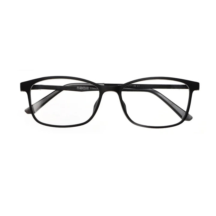 Xbora Unisex Full Rim Square Tr 90 Titanium Eyeglasses 2001