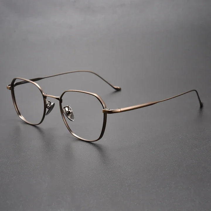 Aror Women's Full Rim Polygon Square Titanium Eyeglasses 295316