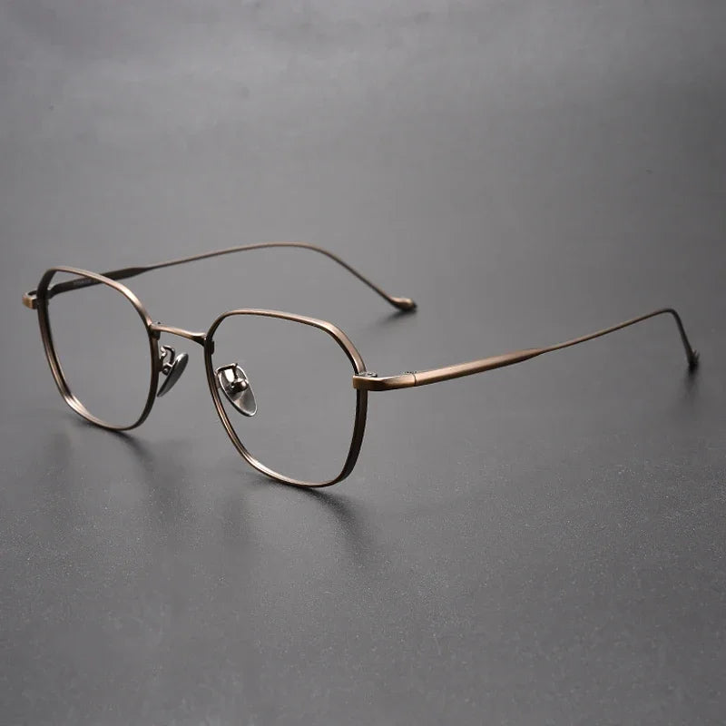 Aror Women's Full Rim Polygon Square Titanium Eyeglasses 195316