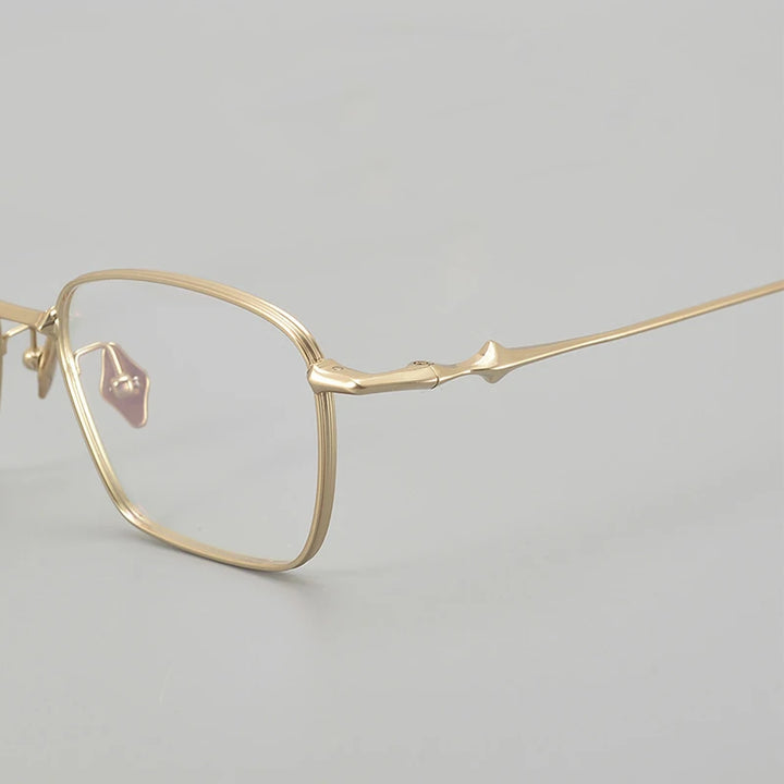 Muzz Unisex Full Rim Square Ip Plated Titanium Eyeglasses Bab82 Full Rim Muzz